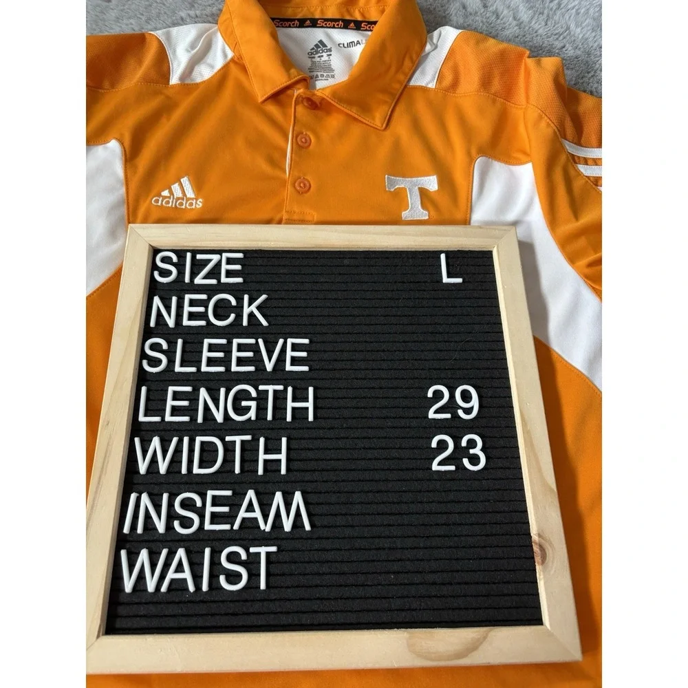 Adidas Pillover Shirt Size L University Of Tennesse Vols Cuma Scorch Orange golf